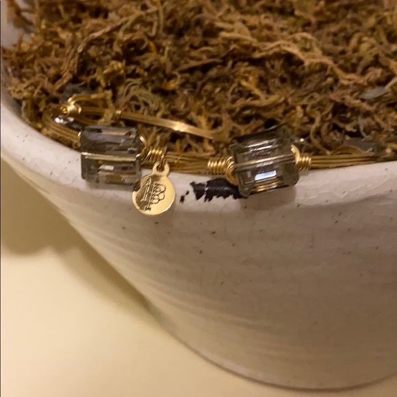 Smokey stone single bangle - Picture 2 of 2